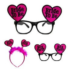 Bride To Be Hen Party Glasses Boppers set Girl Hen Night Party Prop AccessoryX25