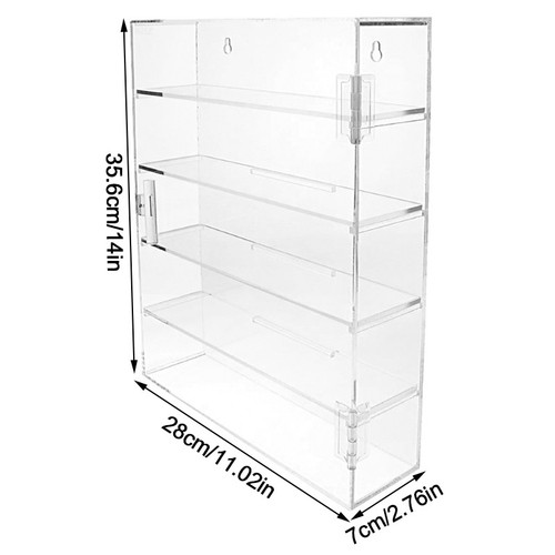 Tier clear display case wall - 5-tier,