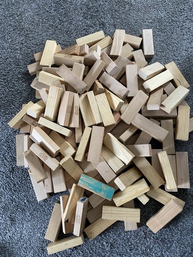 Joblot used jenga blocks - of,