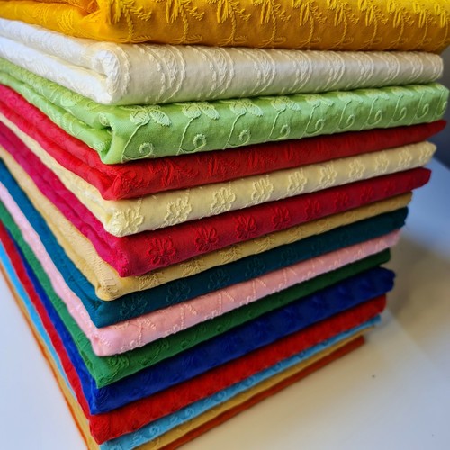 100 cotton lawn soft broderie - cotton,