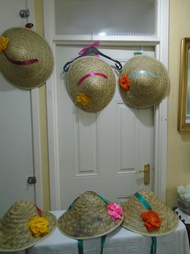 Chinese straw hats used - straw, x