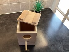 Finch, Canary Breeding Box Hand Crafted / Quality Hardwood Ply Lift Off Lid.