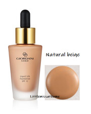 ORIFLAME GIORDANI GOLD LIQUID SILK FOUNDATION SPF12 ivory natural beige vanilla