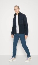 BNWT BELSTAFF HALSTEAD MULTI MEDIA FLEECE JACKET DARK INK NAVY UK36  S BNWT