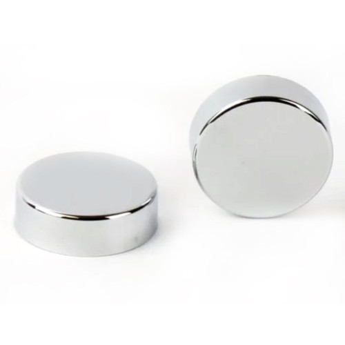 Chrome radiator valve caps - 2x,