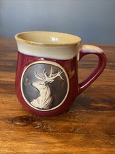 Glen Appin Stoneware Coffee Mug Tea Cup Christmas Reindeer / Buck Stag Hunting