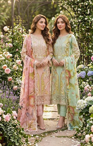 Maria embroidered pastel - embroidered,