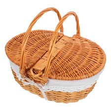Wicker Picnic Basket With