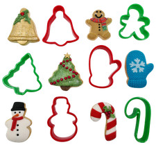 6 Christmas Cookie Plastic