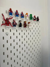 Minifigures Minifig Display Hook Stand for Ikea Skadis / Uppspel Pegboard
