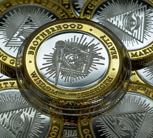 Freemasons masonic dual - freemasons, metal