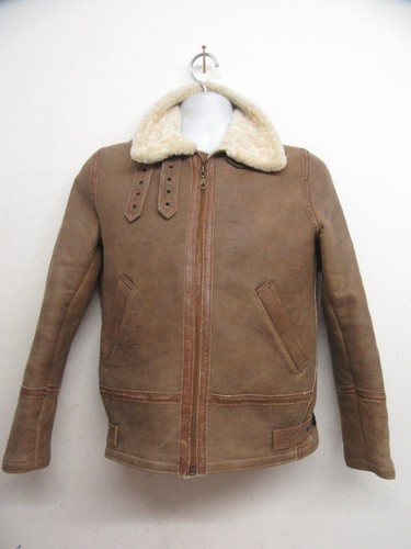 Vintage sheepskin leather - b-3,