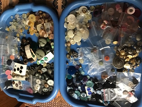 Vintage assorted buttons job - vintage,