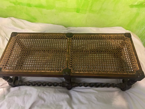 Rattan bench foot stool - bench/foot,