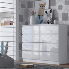 White gloss drawer - chest, of