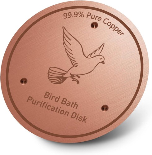 Pure copper bird bath - bird,