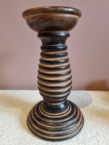 Vintage hand turned oak - vintage, hand-turned