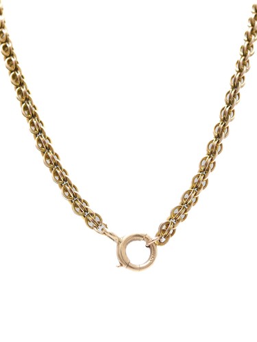 Antique 14k gold fancy link - antique,