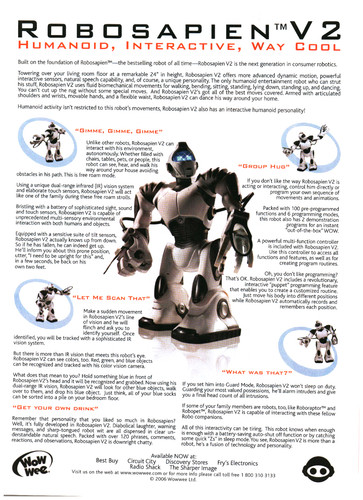 Robosapien humanoid robot - robosapien,