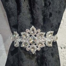 Crystal Tie Backs, Flower