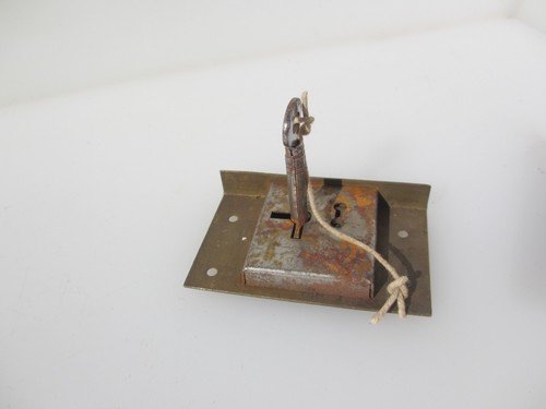 Vintage brass cabinet lever - vintage,