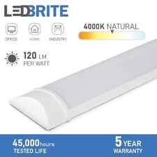 LED Batten Light 4000K White Light Fluorescent Strip Light Slim Fitting LEDBRITE