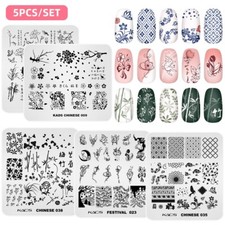 5Pcs Nail Art Stamping Plate