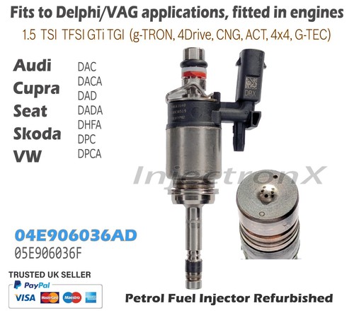 Gdi fuel injector 04e906036ad - fuel,
