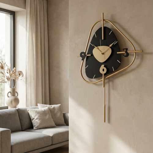 Black pebble stone dial design - pebble,