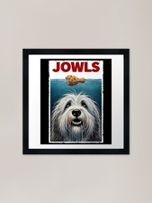 Funny Old English Sheepdog and