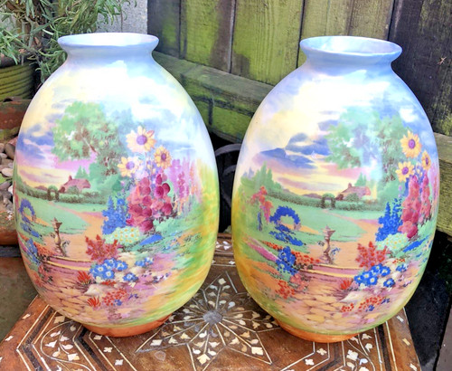 Vintage pottery vases 1920 30s - vases, 1920/30s