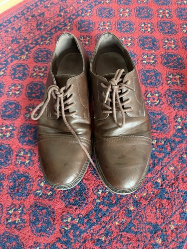 Men brown leather - leather, shoes