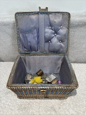 Vintage Sewing Box Basket with