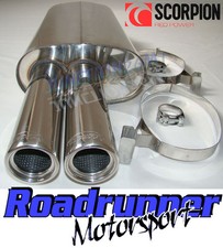 Scorpion Back Box Stainless Steel Exhaust BMW 325 E30 85-88 Inc Cabrio & Touring