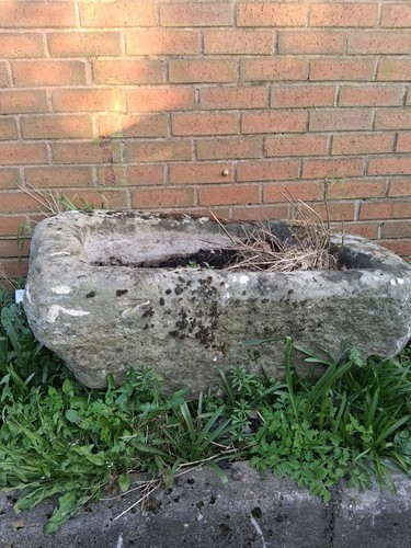 Antique stone trough - , garden