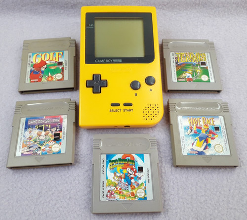 Nintendo gameboy pocket yellow - gameboy,