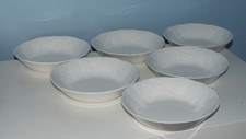 SET OF 6 Wedgwood Strawberry And Vine Bone China 7" Cereal /Soup / Dessert Bowls