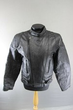 CLASSIC WADDINGTON BLACK LEATHER BIKER JACKET 40 INCH