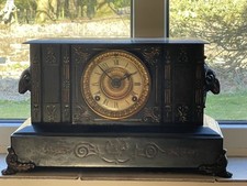 Large Ansonia Rams Head Mantle