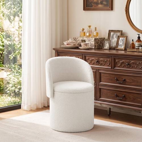Teddy fleece storage - storage, stool