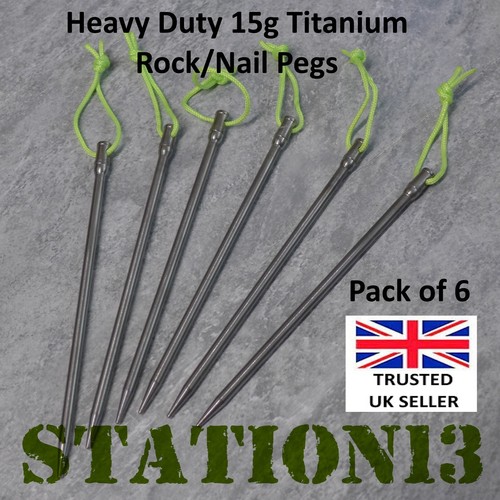 Titanium rock nail tent - titanium,