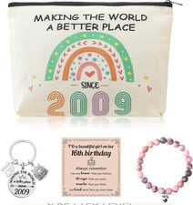 16Th Birthday Gifts for Girls,Sweet 16Th Birthday Gifts Makeup Bag Inspirational