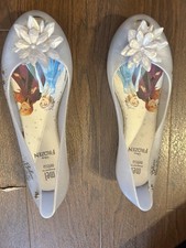 Authentic Kids Melissa Ultragirl Frozen ballerina shoes size UK 2, EU 34.