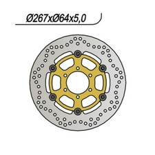 Front Brake Disc NG 162 Yamaha XV Virago 250 1989-1994
