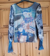 Desigual Oriental Print Top