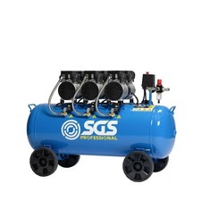 SGS 100L Air Compressor Pro Super Silent 60dB Oil Free Portable 3HP 13.6CFM 8Bar