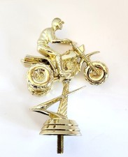 HONDA ATC 250R 3 Wheeler Trophy Top Goldtone Plastic NOS Vintage