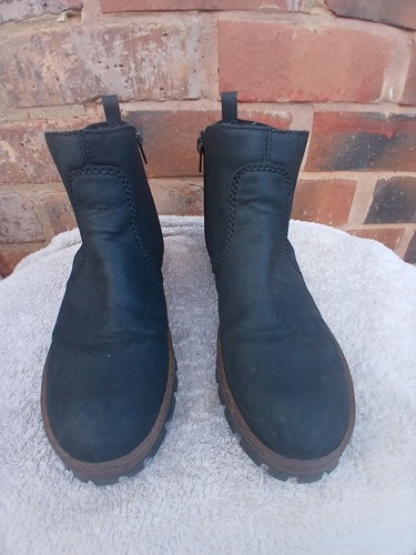 Rieker black ankle chelsea - rieker,