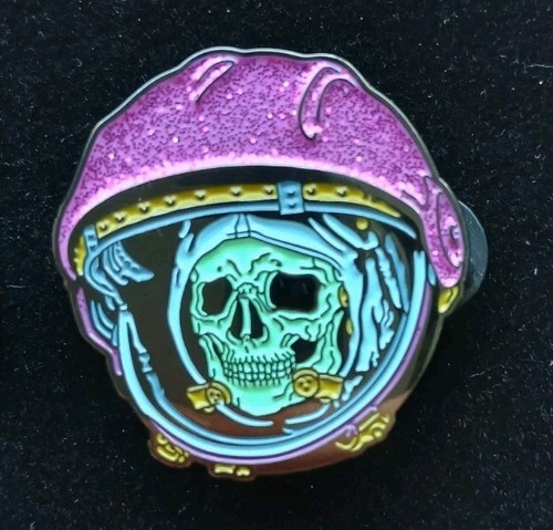 Astronaut skull glitter - astronaut,