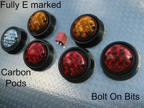 Led rear light lamps carbon - 6,